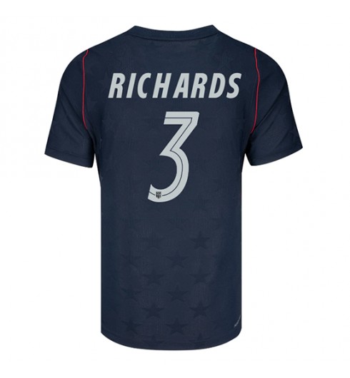 Spojené státy Chris Richards #3 Venkovní Dres MS 2026 Krátký Rukáv Spojené státy Chris Richards #3 Venkovní Dres MS 2026 Krátký Rukáv